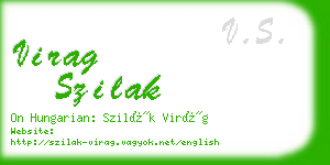 virag szilak business card